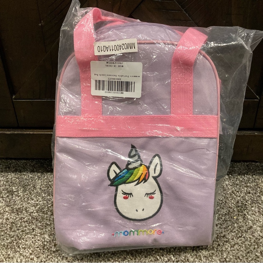 mommore Portable Unicorn Lunch Bag for Kids Insulated - Very rare / discontinued